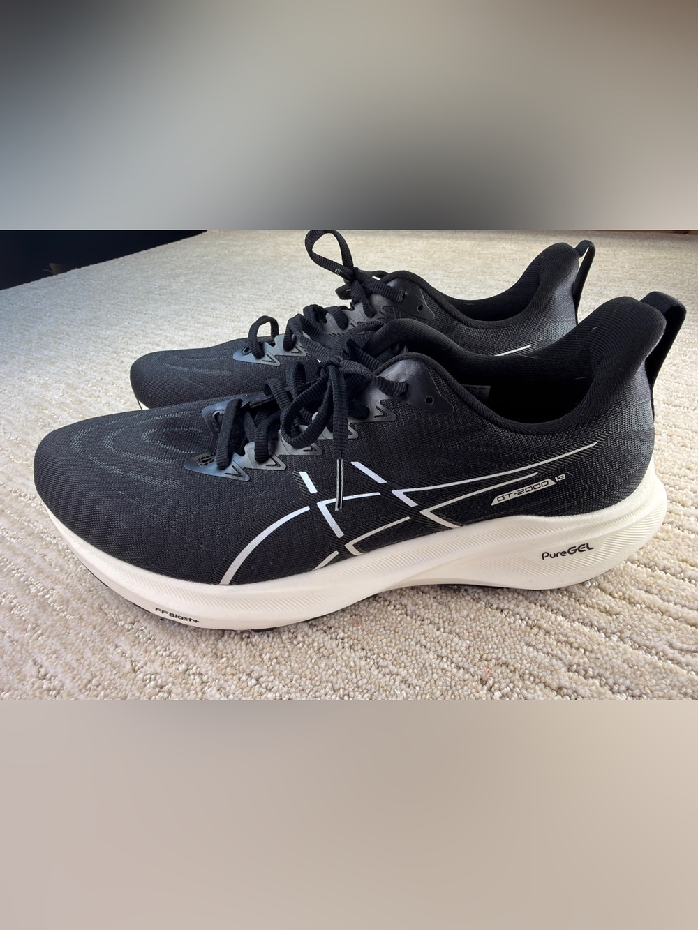 ASICS GT-2000 13 Men's Extra Wide Black/White Mesh Running Shoes US 10.5